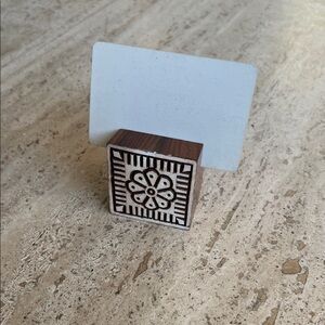 Wooden Printing Block Card/Picture Holder